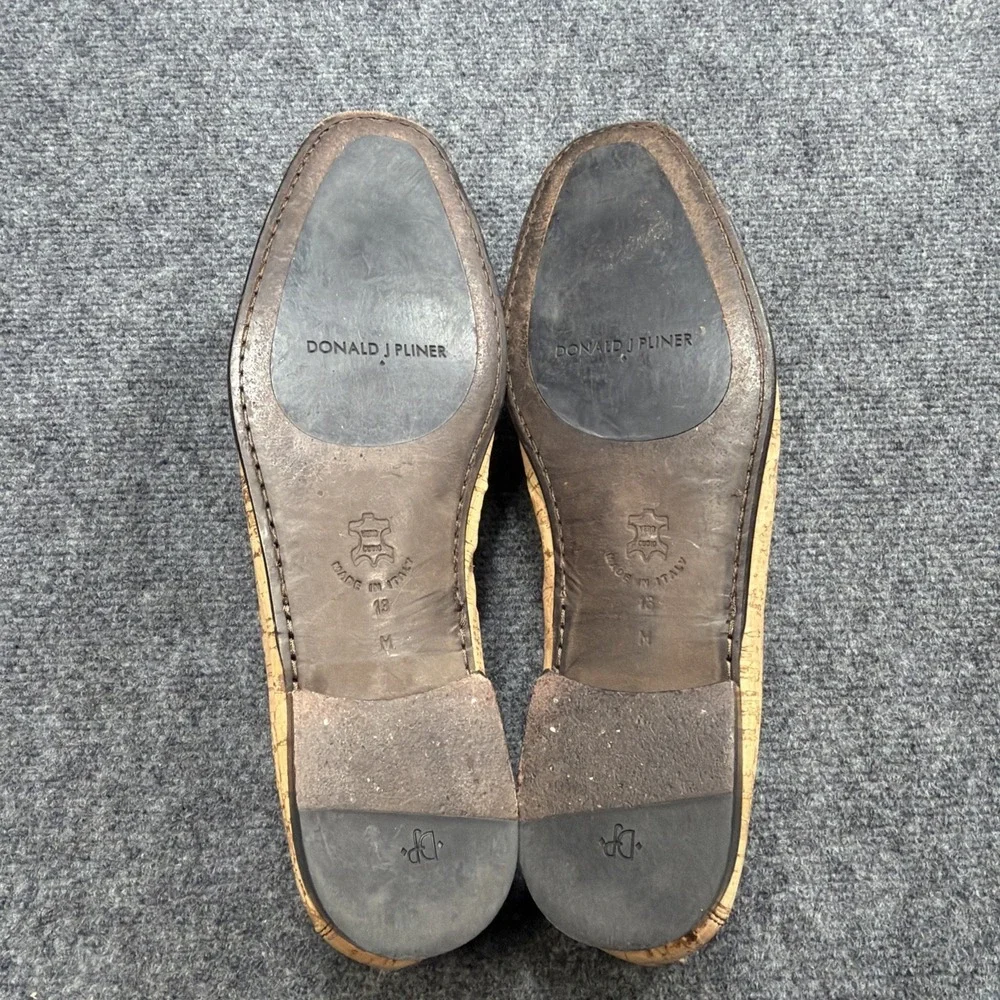 Donald Pliner Dacio Horsebit Loafers Dress Shoes Mens Size 13 M Cork Made Italy